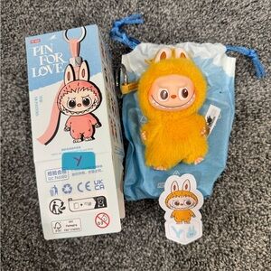Authentic Opened Pin For Love Labubu Plush Letter Y